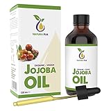 Natura Pur Jojobaöl BIO 120ml in Glasflasche - 100% rein und kaltgepresst -...