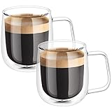 Vicloon Doppelwandige Latte Macchiato Gläser Set, 2 Stück Doppelwandige...