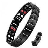 Flintronic Magnetarmband, Titanium Power Magnetic Bracelet für Arthritis Verschluss,...