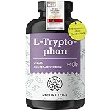 NATURE LOVE® L-Tryptophan - 240 Kapseln, laborgeprüft, hochdosiert mit 500 mg je...