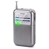 PRUNUS DE333 Mini Radio Batteriebetrieben, AM FM UKW Mittelwellenradio mit Exzellentem...