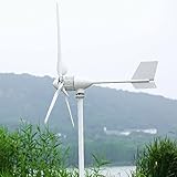 Windkraftanlage 2000W Windgenerator 24V 48V Windturbine 3-Klingen Windkraft Generator -mit...