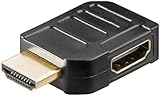 goobay 65745 HDMI Winkeladapter 90 Grad/Vergoldete Kontakte / 90° Winkel / 8K @ 60 Hz, 4K...