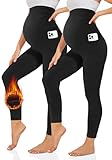 TNNZEET Umstandsleggings Damen Blickdicht Schwangerschaft Leggings Lang mit...