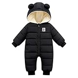 Borlai Neugeborenes Baby Mädchen Jungen Winter Warm Schneeanzug Kapuze Strampler...