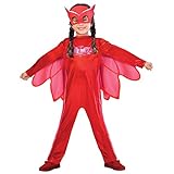 Amscan 9902949 - Kinderkostüm PJ Masks Eulette, Jumpsuit und Maske, Superhelden