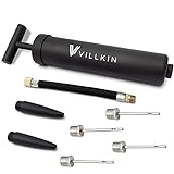 Villkin Ballpumpe mit Nadelfach – Inklusive 4X Metallnadeln, 2X...