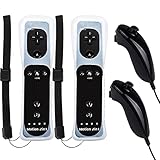 Gamrombo 2er Set Wii Controller Wii U Remote mit Nunchuck Wii Kontroller,Nunchuk...