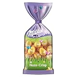 Milka Oster-Eier Nuss-Crisp 30 x 100g, Zarte Alpenmilch Schokolade mit Nuss-Crisp Füllung