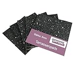 200 Stück 100 x 100 x 8mm Terrassenpads, Gummigranulat, Unterlegpads für...