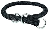 TRIXIE Cavo Zug-Stopp Halsband Größe M: Halsumfang 39–45 cm/ø 12 mm in schwarz -...