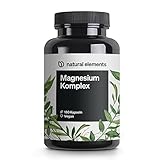 Magnesium Komplex - Premium: Aus 5 hochwertigen Verbindungen - 400mg elementares Magnesium...