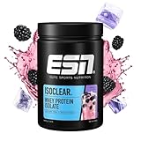 ESN ISOCLEAR Whey Isolate Protein Pulver, Blackberry, 908 g, Proteinlimo mit fruchtig...