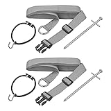 Abspannset Sturmsicherung 2X 2,90m Sturmband für Vorzelt, Markise, Wohnwagen