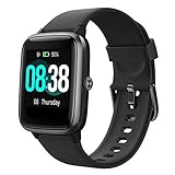 YONMIG Smartwatch, Fitness Armband Tracker Voller Touch Screen Uhr Wasserdicht IP68...