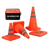 GUARDLEAD Warnleitkegel Pylon, 4 Stück, Faltbare, Mehrzweck-Pop-Up-Reflektierend...