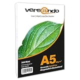 versando 500 Blatt Papier DIN A5 HighWhite 80 Druckerpapier Universalpapier Kopierpapier...