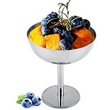 Natudeco Eisbecher Edelstahl Sahneschalen Wiederverwendbare Dessertteller Mousse Cup...