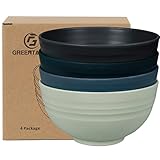 Greentainer Schüssel 24 OZ Müslischalen/Salatschalen, 4er 710ml Unbreakable Cereal...