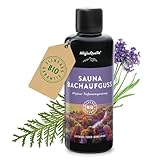 AllgäuQuelle® Sauna Aufgussmittel mit 100% Bio Öle Tiefenentspannung Lavendel Zeder...