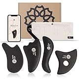 Großes Gua Sha Massage-Werkzeug-Set – 4-teilig – Hautpflege- und Massage-Routine –...