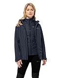 Jack Wolfskin Damen Glaabach 3in1 Jkt W Jacket, Night Blue, S EU