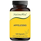 Apfelessig - natürlich - vegan - 120 Kapseln -1000mg pro Tagesdosis