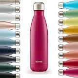 Blumtal® Trinkflasche Edelstahl Charles - Thermosflasche 500 ml - BPA-freie Thermo...