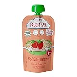 FruchtBar-Bio Quetschie Früchte-Haferbrei Erdbeere, Banane, Hafer; Fruchtpüree im...