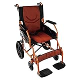 Mobiclinic®, Rollstuhl, Klappbar, Leichtgewicht, Sitz 46 cm, Zwei Bremssysteme, Klappbare...