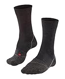 FALKE Unisex Fahrradsocken BC Warm Wolle Antiblasen gepolstert 1 Paar, Schwarz (Black-Mix...