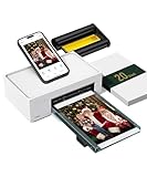 Liene Fotodrucker Smartphone, 10X15 mit 20 Fotopapiers/Patrone, WiFi Handy...