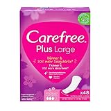 Carefree Slipeinlagen Plus Large mit leichtem Duft, super saugstark, um Flüssigkeiten...