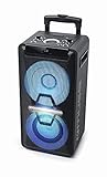 Muse DJ PA-Anlage mit Akku, 300 Watt, mit CD, Bluetooth und Licht-Effekten (USB,...