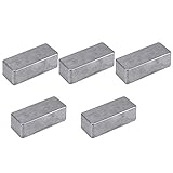 Ghulumn Gitarren-Effektpedal-Gehäuse aus Aluminium für DIY-Gitarren-Pedal-Set, 1590 A, 5...