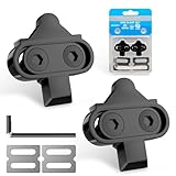 Bike Fahrrad Schuhplattenset, SPD Compatible Bike Pedal Cleats, Pedalplatten...