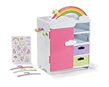 BABY Born Regenbogenschrank, Puppenkleiderschrank, Aufbewahrung für...