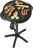 Steba VG250 BBQ-Grill VG 250 | Große Grillplatte mit 40 cm Durchmesser | stufenlose...