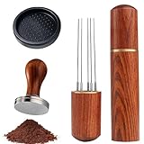 Molbory Kaffee Tamper 51mm, Espresso Tamper Set, 304 Edelstahl Kaffeestampfer...