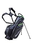 MacGregor Golf MACBAG146 Mactec HYBRID 14 Golf Club Stand Carry Trolley Bag, Holzkohle