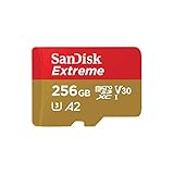 SanDisk Extreme microSDXC UHS-I Speicherkarte 256 GB + Adapter (Für Smartphones,...