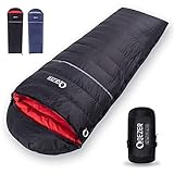 QEZER Schlafsack Winter Outdoor -3°C bis -18C° Leichter Warmer Deckenschlafsack mit 1200...