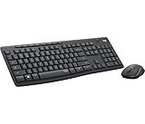 Logitech MK295 kabelloses Tastatur-Maus-Set mit SilentTouch-Technologie,...