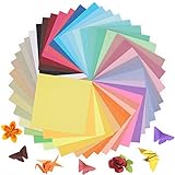 Origami Papier 50 Farben 100 Blatt 15 x 15 cm - Doppelseitiges farbiges Origami-Set zum...