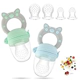 Tinabless Fruchtsauger Baby Set,2 Fruchtsauger für Baby + 6...