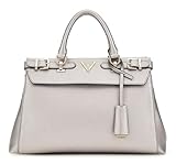 GUESS Eco Ali Luxury Satchel Pewter