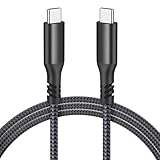 USB-C-auf-USB-C-Ladekabel, Typ C, 100 W, Schnellladung, Nylon, USBC auf C, Datenkabel für...