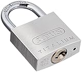 ABUS Vorhängeschloss Titalium AB64TI/30 - Schlosskörper aus Spezial-Aluminium...