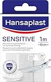 Hansaplast Sensitive Pflaster (1 m x 6 cm), zuschneidbare und hautfreundliche Wundpflaster...