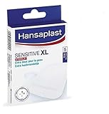 5 x Hansaplast Pflaster - Sensitive Sterile XL - 5 Streifen (6 x 7 cm)